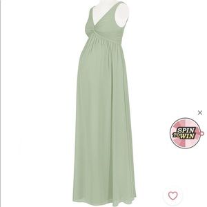 COPY - Azazie yetta maternity dress size A10 dusty sage